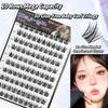 10 Rows Of Large Capacity Glue-Free False Eyelashes Single Cluster 10-12Mm C-Curled Natural Self-Adhesive False Eyelashes