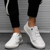 Herren Sneaker Leder Weiße Schuhe Neue Mode Outdoor Laufschuhe Männlich Lässiger Fahrschuh Flats Slipper Weiche Sohle Herrenschuhe