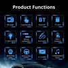 2026 Portable Car Radio Stereo 1 Din 4.1" Touchscreen Bluetooth MP5 Player USB Type-C Charge TF AUX FM RCA Audio 7 Color Lights Vedio Input 60W*4 12V
