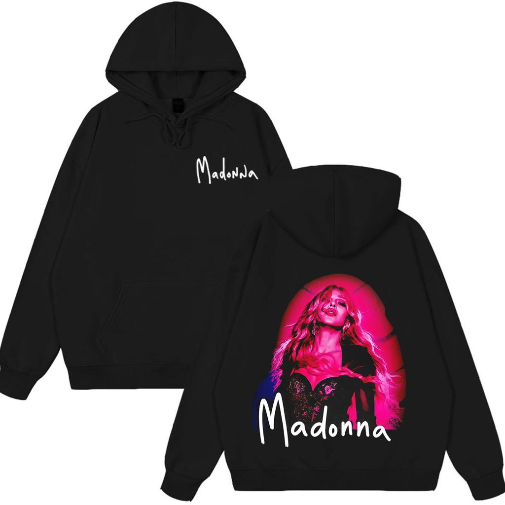 Madonna CONFESSIONS II Album Tour 2026 Potisk Mikiny Pánská Dámská Vintage Harajuku Mikina Volná Ležérní Dlouhý Rukáv Pulovr