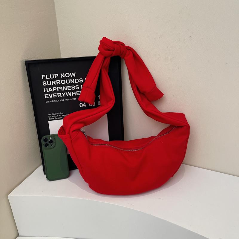 Crossbody-veske Dame Stor Kapasitet Skulderveske Lett Ensfarget Tote-veske