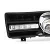 2 Pcs Fog Light Vent Cover, H3 Fog Lights Grilles With LED DRL Lamp for 1997‑2006 TDI MK4