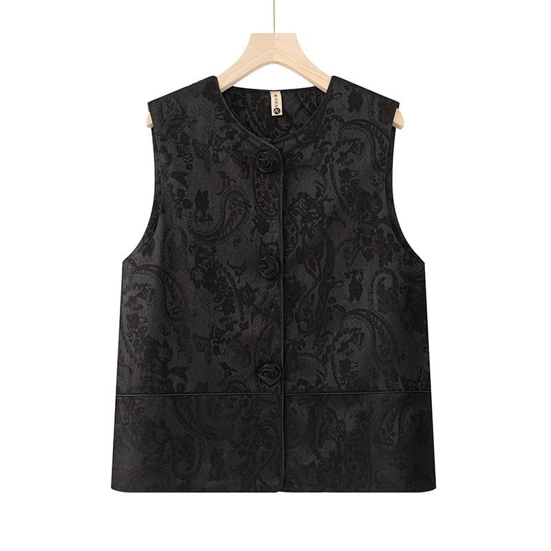 Vest Women's Spring Vest Jacket Vest Old Lady Vest Outside