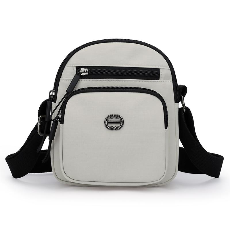 

Женская мини-сумка через плечо, сумка из нейлона, сумка для мобильного телефона серый