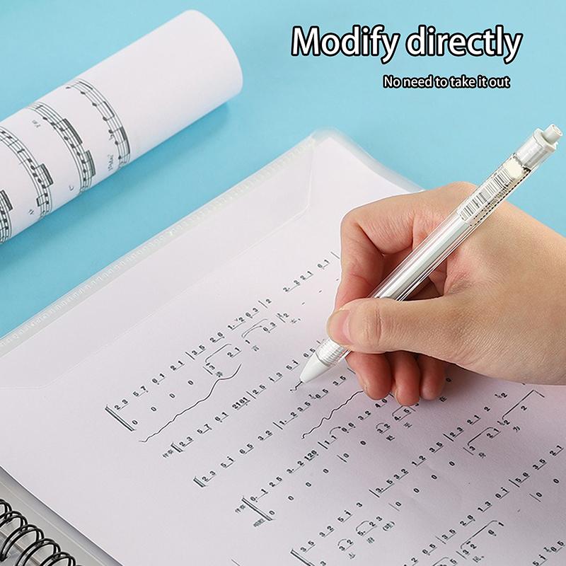 Flexible 20 Pages Piano Music Score Folder A4 Music Book Clip Sheet Note Folder Piano Paper Sheets Music Binder For Practice