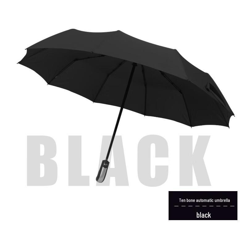 FMBZ Semi-Automatic 10-Rib Pongee Folding Umbrella