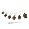 6Pcs/Set Sturdy Anti-rust Zipper Puller Metal Practical Stable Zipper Head for Clothes