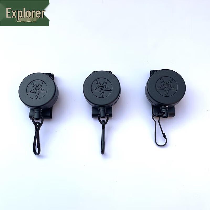 Retractable Gun Lanyard with Steel Rope