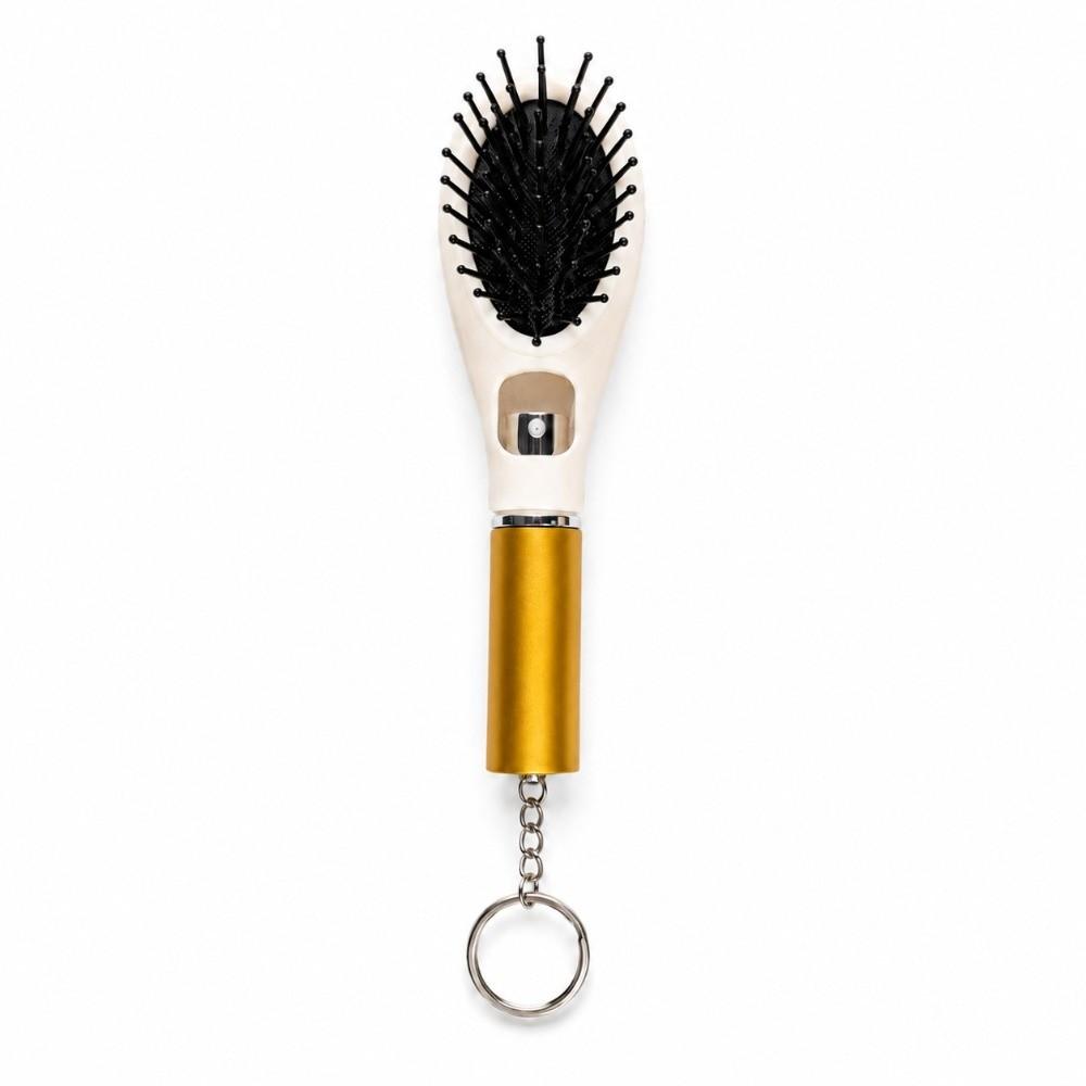 Hair Care Spray Massage Comb Multi-Function Hair Brush with Keychain Misting Hair Brush Outdoor