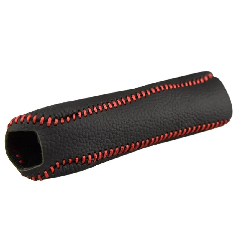 Cubierta de Cuero para Palanca de Cambios y Freno de Mano de Coche para SEAT Altea Toledo MK1 MK2 Ibiza Cupra Leon Cupra para Skoda Fabia Rapid