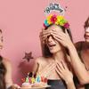 Fascia per Feste di Compleanno Scintillante Copricapo in Plastica per Ragazze Donne Accessori per Foto di Festival