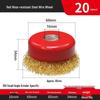 Steel Wire Brush Grinding Head for Hand Drill - Rust Removal & Polishing Tool