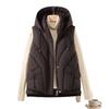 Hooded down cotton vest women's short autumn and winter new loose fashion versatile vest jacket