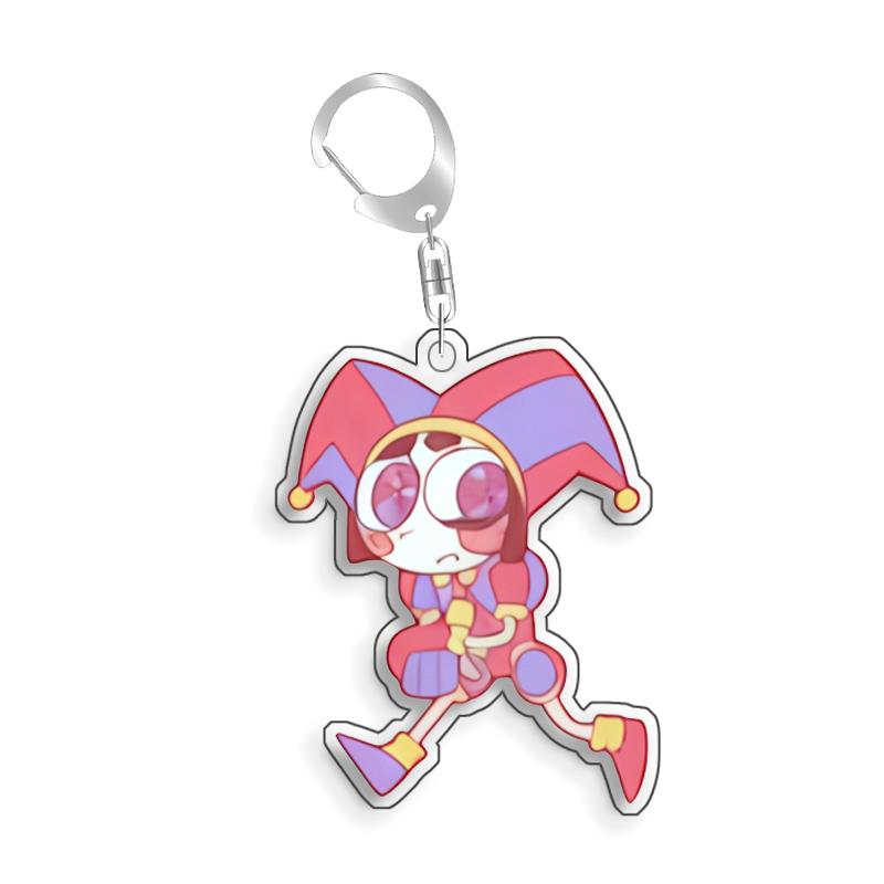 Pro Úžasný Digitální Cirkus Jax Pomni Ragatha Gangle Akrylový Vlastnoručně Vyrobený Roztomilý Kreslený Anime Klíčenka Přívěsek Hračka Dárky 5cm