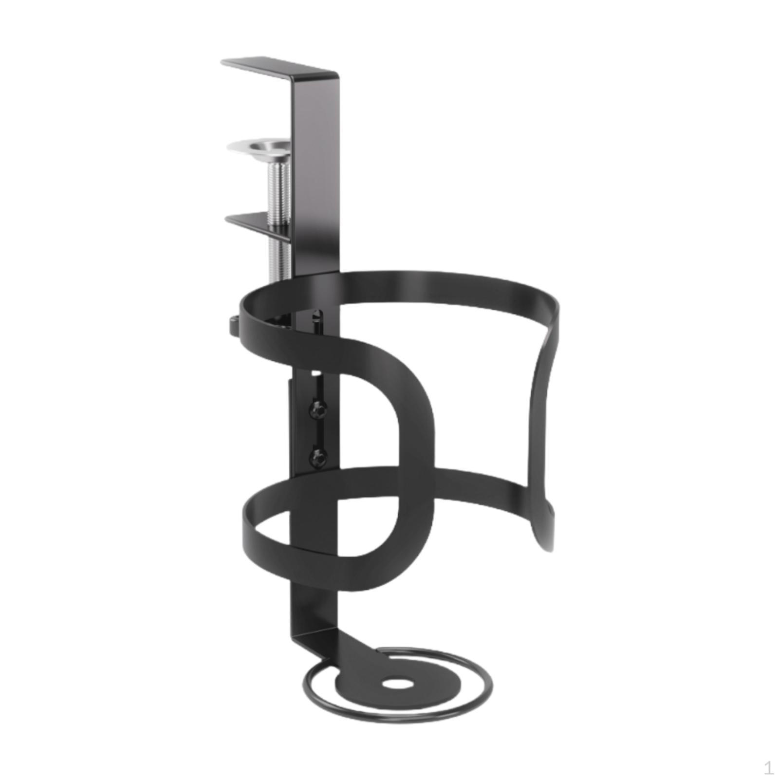 

Подстаканник для стола с регулируемым зажимом для дома и игр чёрный