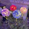 Solar Garden Lights, LED Stake Lamp, Villa Decorative Hydrangea Flower Lights, Creative Outdoor Lighting