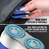 Portable Dual-Head Electric Shaver for Men - Mini Smart Electric Razor, IPX7 Waterproof Full Body Washable Wet & Dry Shaver