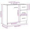 VidaXL Sink Cabinet Old Wood 63x30x54 Cm Engineered Wood, Bathroom Vanity Cabinet, Vanity Unit of 858323