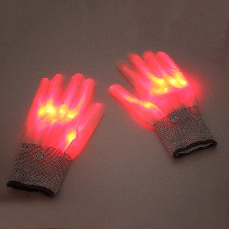 Halloween LED Flashing Gloves for Night Parties