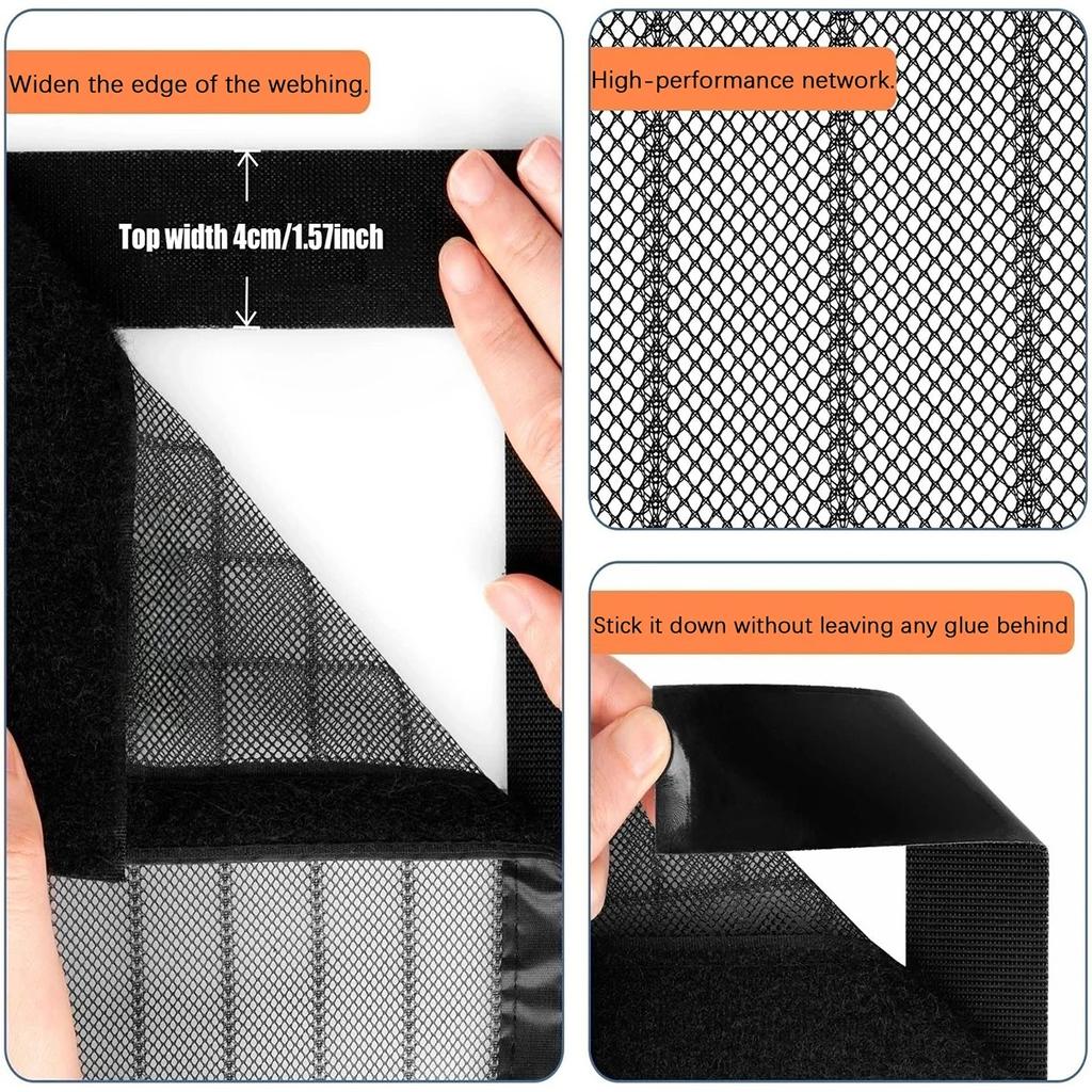 Hochwertiges Freihändiges Magnetisches Moskitonetz Türgitter Netz Automatisch Schließend Anti Mücken Insekten Fliegen Ungeziefer Türvorhang Netz