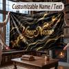 Coperta Ponderata a Tema Geometrico Astratto Coperta Personalizzata con Nome Testo Coperta Morbida Accogliente per Casa Divano Letto