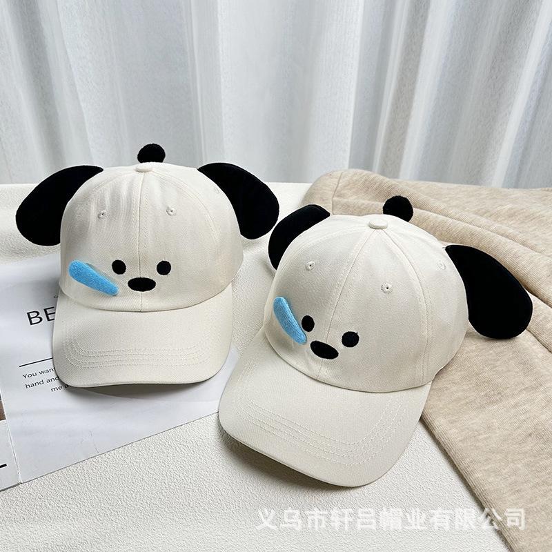 Internet celebrity new cute cute three-dimensional snot puppy hat spring and summer sunshade baseball cap trendy embroidery cap