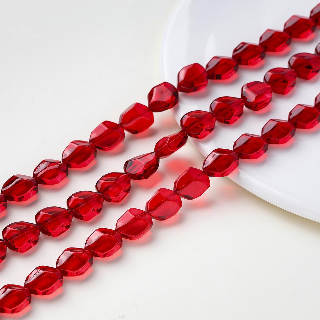 1 Strand Spacer Water Drop Beads AB Shine Glass Crystal Drop Irregular Pendant for DIY Earing Bracelet Jewelry Making Accessorie