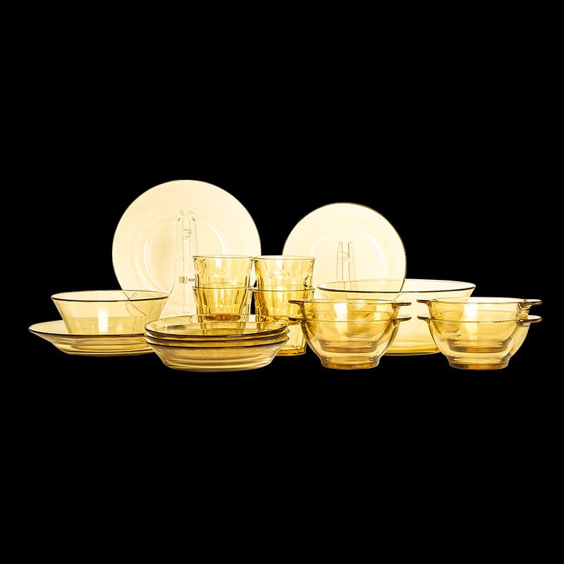Pyrex Shiny Crystal Glass Tableware Set