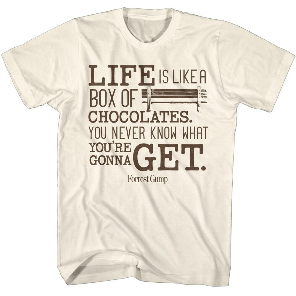 Forest Gump Movie Quote Life Is Like A Box Of Chocolates Men T Shirt S