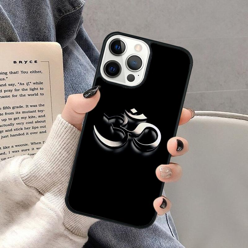 Aum Om Yoga Symbol Hindu Fitness Gym Phone Case for iPhone 17 Air 16 16e 15 Plus for Apple 13 11 12 14 Pro Max Cover