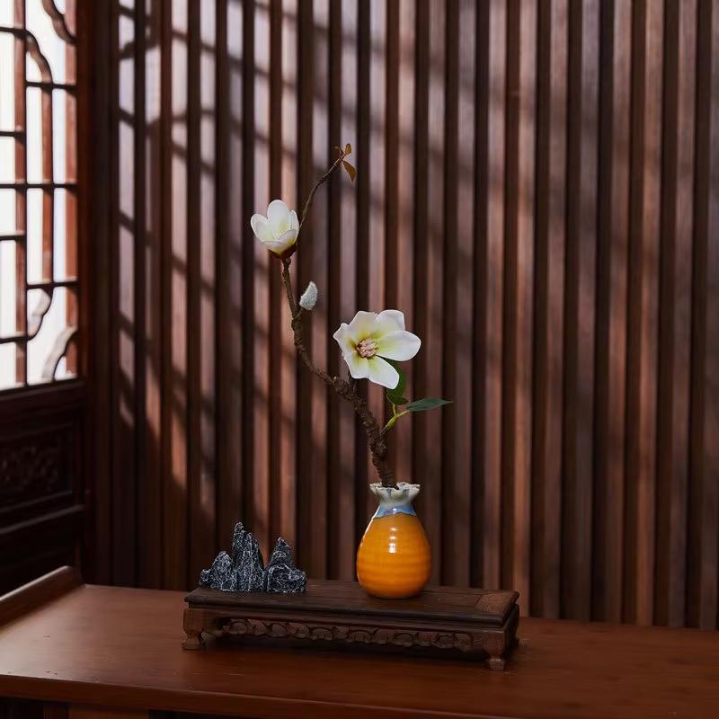 1/2/3pcs Artificial Magnolia Flowers-Perfect for Home,Hotel,Restaurant,Bar,Garden,and Balcony Decor|Ideal Valentine'S Day Gift