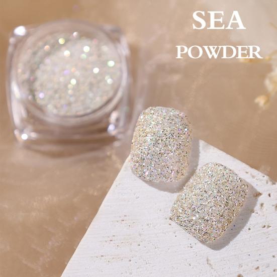 Aurora Effect Nail Art Powder Non-Floating Colorful Pastel Dust Ultra Fine Glitter Nail Powder