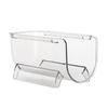 Stackable Wine Bottle Storage Rack Refrigerator Organizer Clear Plastic Shelf