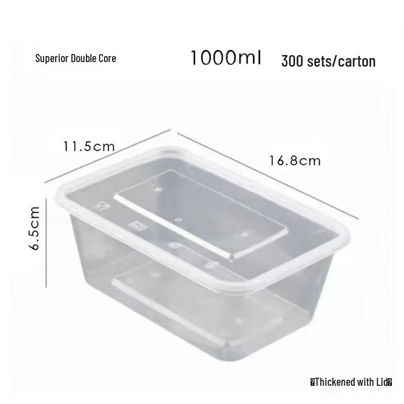 SPSR Round Disposable Food Container with Lid