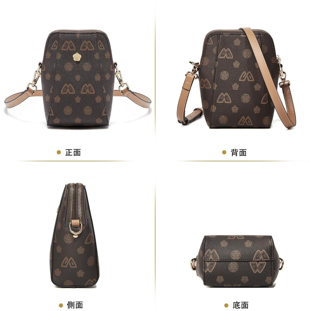 PVC Smartphone Crossbody Bag Vertical Small Shoulder Popular Lightweight Cute Popular [LAORENTOU] Women's