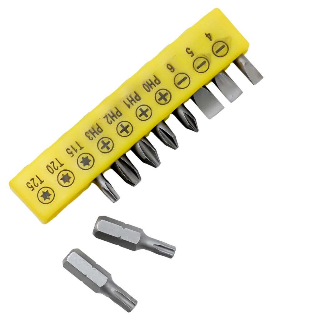 10Pcs/set Screwdriver Bit Wrench Tool Nutdrivers 6.35mm Metal