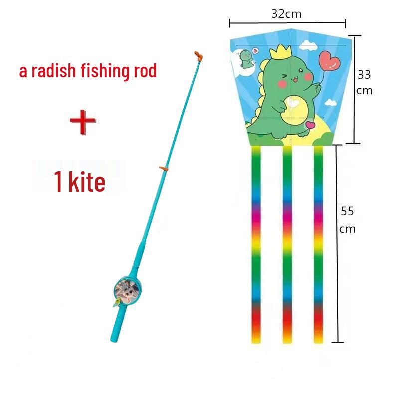 Weifang Traditional Handmade Fishing Rod Kite: Easy-to-Fly Outdoor Parent-Child Fun Kite for Adults & Children
