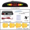 New LED Parking Sensor System Backlight Parktronic Monitor Display Kit Backup Detector Assistant 4 Probes