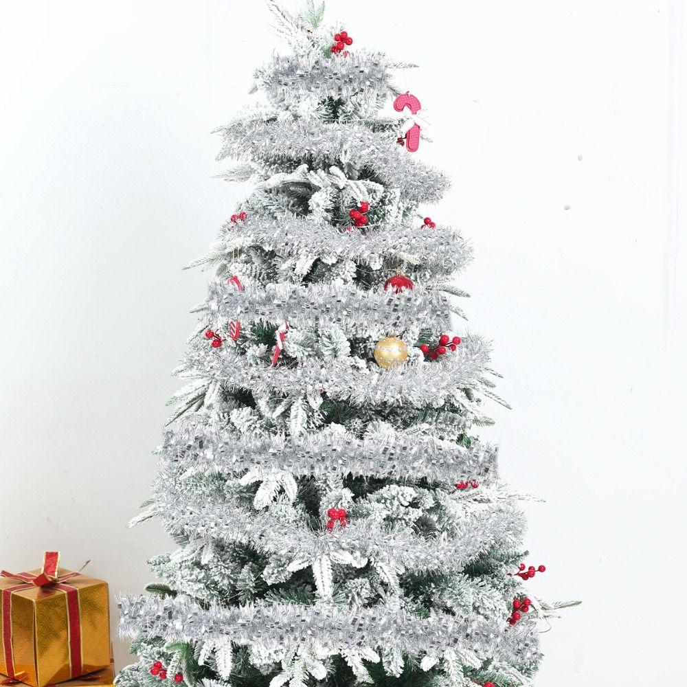 Colorful Strips Christmas Glitter Garland  for Wedding Party Decor Supplies