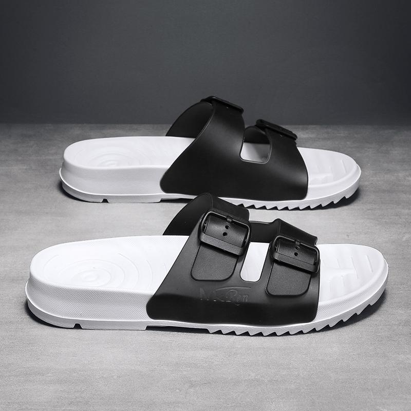 Fashion Women Lightweight Buckle Decor Fastener large size 45 46 Sport Sandals Sporty Black Fabric Sandals Summer Men Shoes