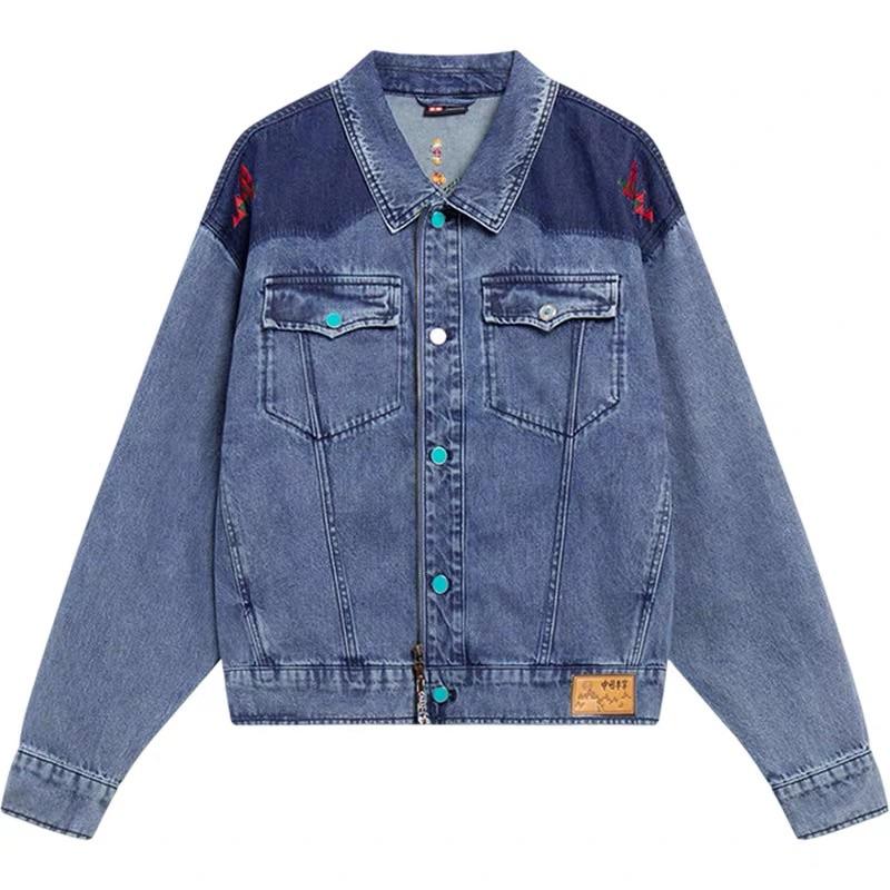 

Li Ning Удобная Повседневная Рубашка-поло Простая Джинсовая Куртка Мужские Куртки Синяя AJDT065-2 L