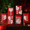 6pcs Traditional Lucky Money Bag Hongbao Money Packet Cartoon Good Luck Red Pocket Wedding Birthday