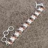 Morganite Gemstone Handmade 925 Sterling Silver Bracelet 7-8" KKG-148