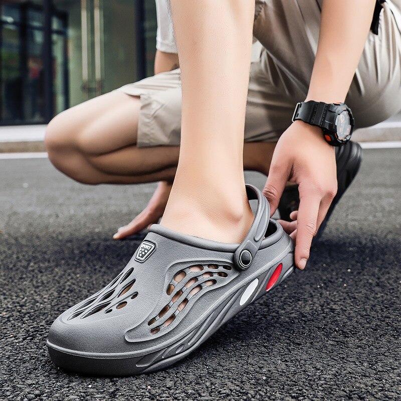 Men Shoes Unisex Summer Hollow Slippers Fashion Outdoor Sneakers Breathable Casual Couple Beach Sandal Flip Flops Shoes Slippers