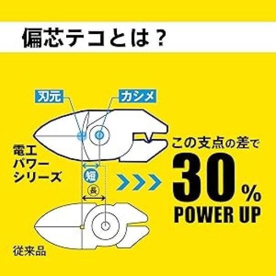 TSUNODA PW-DP200TG Electrician Power Pliers 200mm VA VVF Wire Cutter Stainless Made in Japan