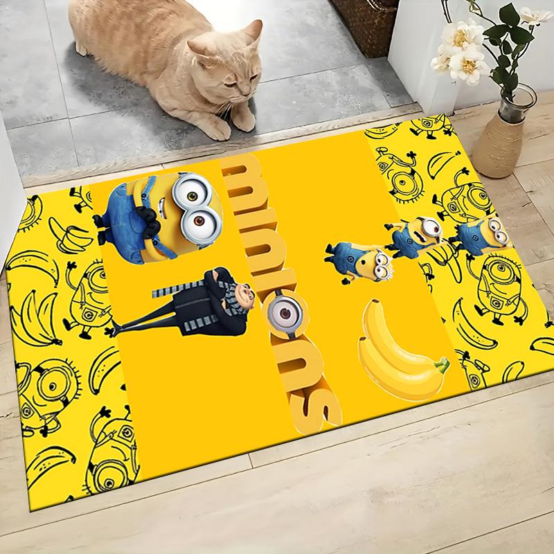 Minions Bananas Adventure Carpet Rug Soft Washable Antislip Home Living Room Sofa Mats Personalized Christmas Rug