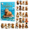 Christmas Capybara Advent Calendar Blind Box With Acrylic Figurines For Festive Decorations