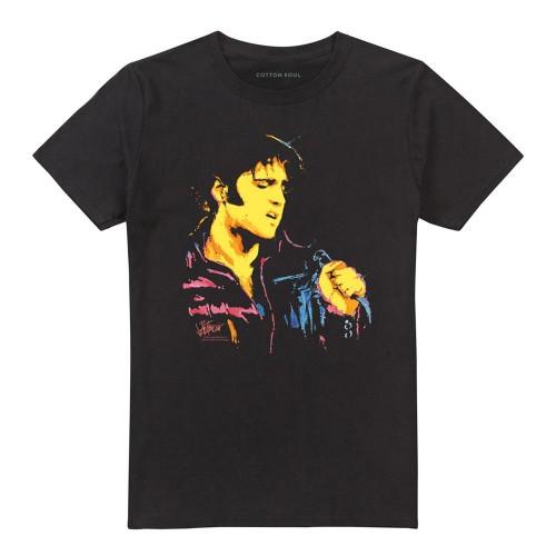 Elvis Presley Unisex Adult Neon Elvis T-Shirt