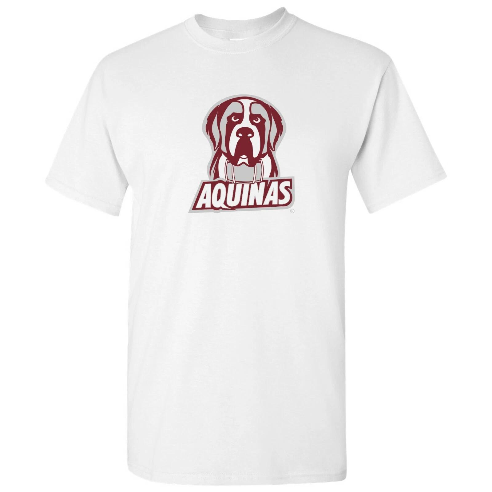 Aquinas Saints Primary Logo T-Shirt - White XL