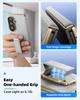 Leather Phone Case for Samsung Galaxy Z TriFold with Grip Stand 360°Rotate for TriFold Metal Shells Protective Cover Bumper